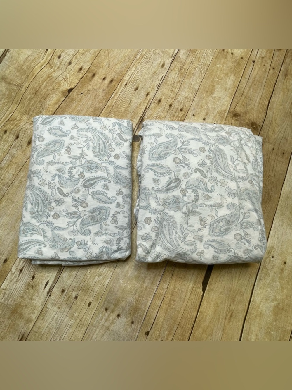 Ralph Lauren Cotton Paisley Flower Full Size Sheet Set, No Pillow Cases